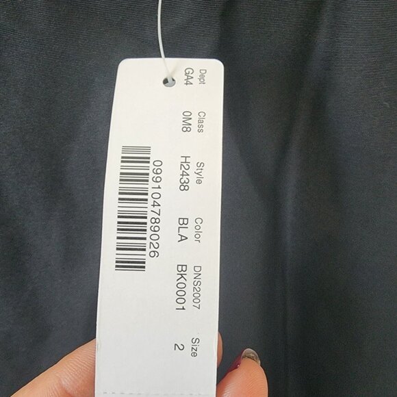 NWT J Crew Black Dress 2 Style H2438 Solid Black Bow Dropwaist Dress - Picture 5 of 8